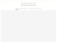 Tablet Screenshot of lorenzoni-pr.com